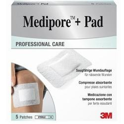 MEDIPORE+PAD MED 5X7,2CM 5PZ