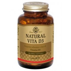 SOLGAR NATURAL VITA D3 INTEGRATORE 100 PERLE