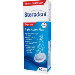 STERADENT TRIPLE ACTION PLUS PER DENTIERA 60CPR