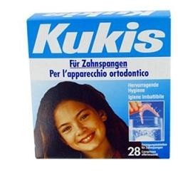 KUKIDENT KUKIS CLEANSER COMPRESSE PULENTI PER APPARECCHI 28CPR