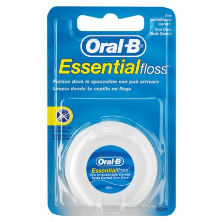 ORAL-B FILO INTERDENTALE ESSENTIAL FLOSS CERATO MENTA 50M