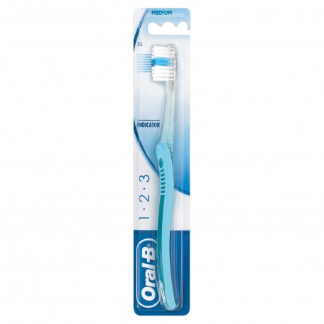 ORAL-B SPAZZOLINO 1 2 3 INDICATOR 35 SETOLE MEDIE 1PZ