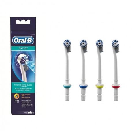 ORAL-B OXYJET IDROPULSORE TESTINE DI RICAMBO 4 PEZZI