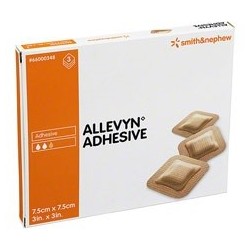 ALLEVYN ADHES  7,5X7,5CM 3PZ 348