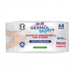 SALVIETTINE IGIENIZZANTI MANI GERMOL 64PZ