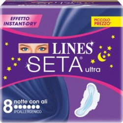 LINES SETA ULTRA NOTTE ASSORBENTI 8PZ