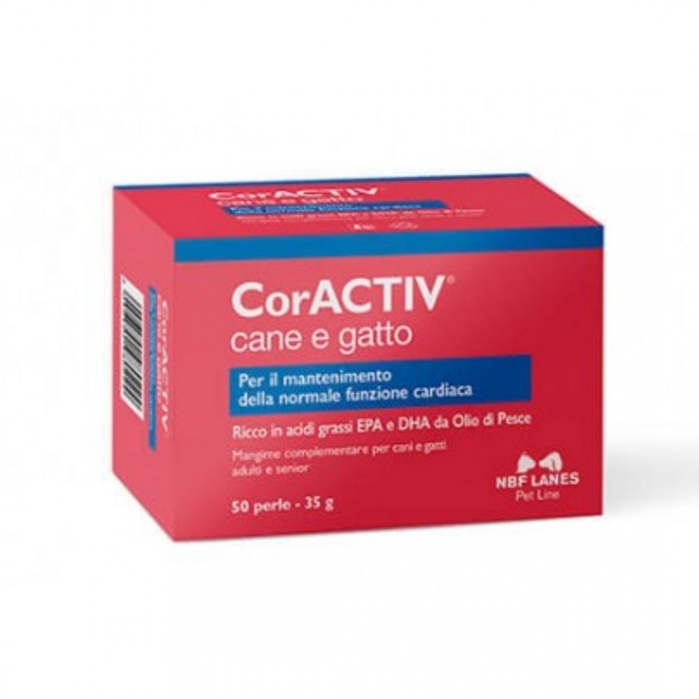 CORACTIVE INTEGRATORE DI OMEGA3 CANI E GATTI 50PERLE