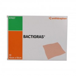 BACTIGRAS GARZA MEDICATA 10X10CM 10PZ - DMEDICO