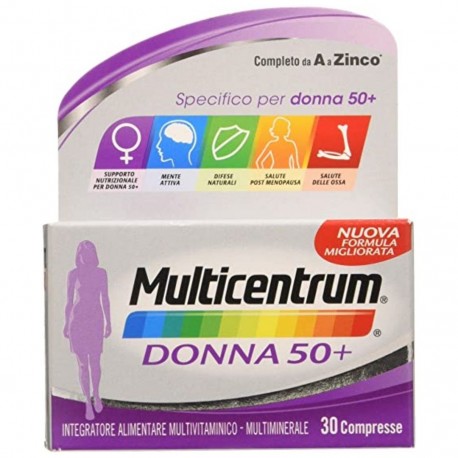 MULTICENTRUM DONNA 50+ MULTIVITAMINICO MENOPAUSA 30CPR