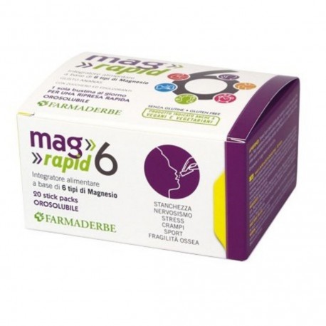 MAG 6 RAPID INTEGRATORE MAGNESIO STANCHEZZA E STRESS 20BST