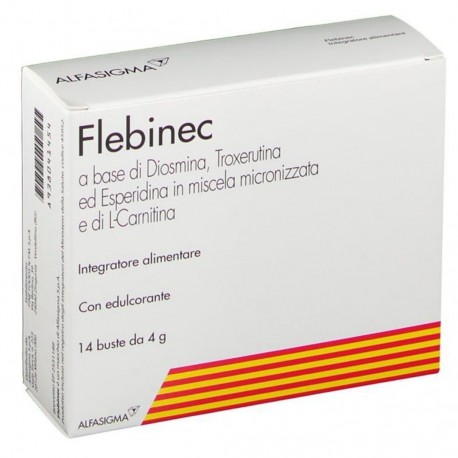 FLEBINEC INTEGRATORE TONO VENOSO E DRENAGGIO LINFATICO 14BST