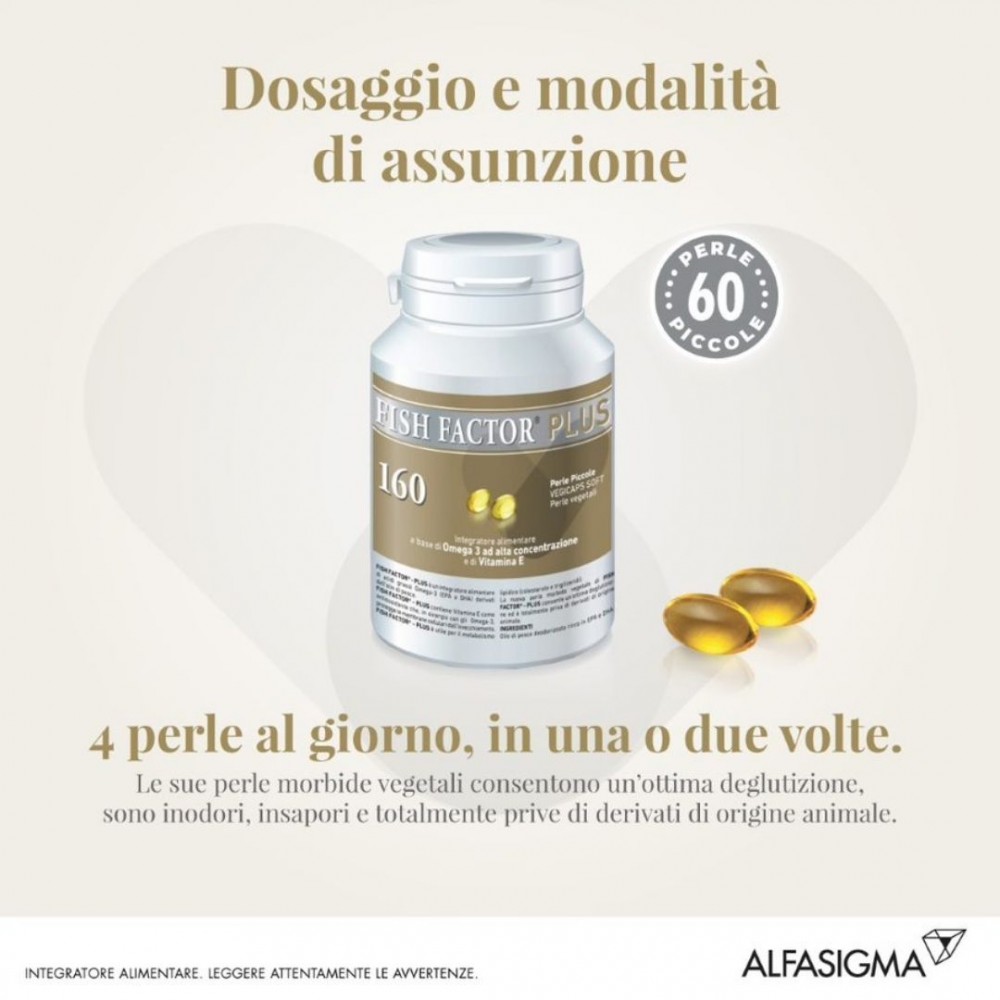 FISH FACTOR PLUS OMEGA 3 CUORE E CIRCOLAZIONE 160 PERLE