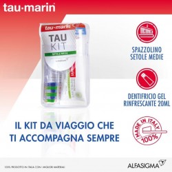 TAUMARIN KIT VIAGGIO DENTIFRICIO 20ML + SPAZZOLINO MEDIO