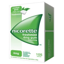 NICORETTE 4 MG GOMME DA MASTICARE GUSTO MENTA FORTE 105PZ