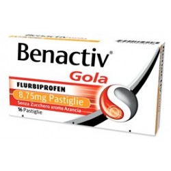 BENACTIV GOLA 16 PASTIGLIE ARANCIA SENZA ZUCCHERO