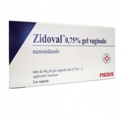 ZIDOVAL*VAG GEL 40G 0,75%+5APP