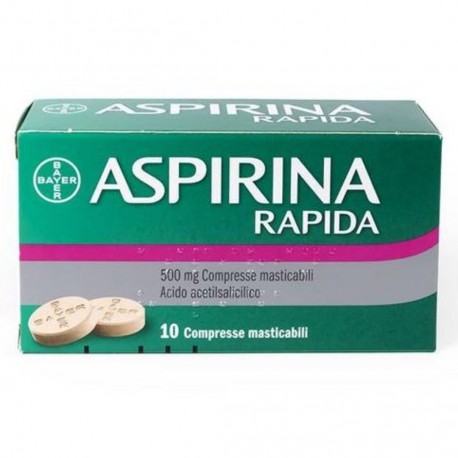 ASPIRINA RAPIDA 500 MG 10 COMPRESSE MASTICABILI
