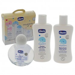 CHICCO BABY MOMENTS - BAGNOSCHIUMA 200ML + SHAMPOO 200ML + COLONIA100ML