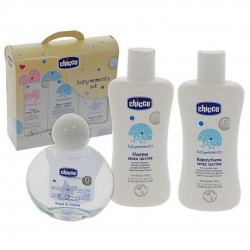 CHICCO BABY MOMENTS - BAGNOSCHIUMA 200ML + SHAMPOO 200ML + COLONIA100ML