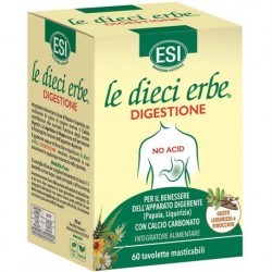 ESI LE DIECI ERBE DIGESTIONE NO ACID INTEGRATORE 60 TAVOLETTE