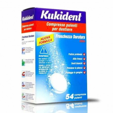 KUKIDENT 54 COMPRESSE PULENTI PER DENTIERE