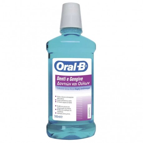 ORAL-B COLLUTORIO DENTI E GENGIVE SENZA ALCOL, 500ML