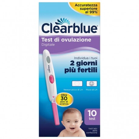 CLEARBLUE TEST DI OVULAZIONE DIGITALE 10 STICK TEST