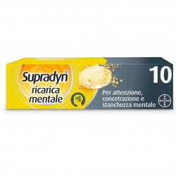 SUPRADYN RICARICA MENTALE INTEGRATORE 10 COMPRESSE EFFERVESCENTI