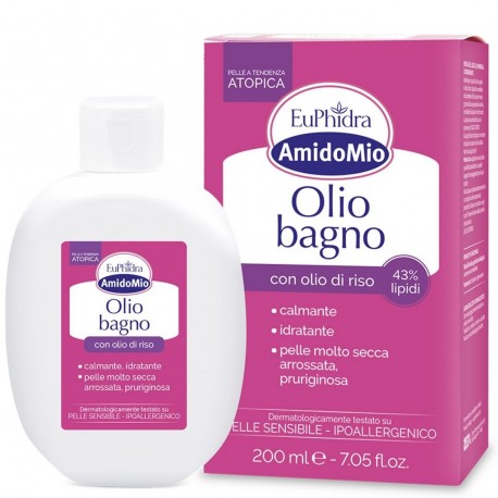 EUPHIDRA AMIDOMIO OLIO BAGNO DETERGENTE PELLE SENSIBILE 200ML