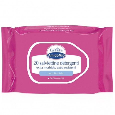 EUPHIDRA AMIDOMIO SALVIETTE DETERGENTI SENZA ACQUA 20PZ