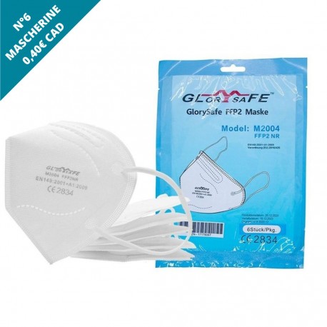 MASCHERINA FFP2 BIANC GLORY 6PZ