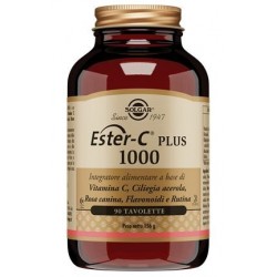 SOLGAR ESTER-C PLUS 1000 INTEGRATORE VITAMINA C 90 TAV