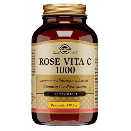 SOLGAR ROSE VITA C 1000 INTEGRATORE ANTIOSSIDANTE 100TAV