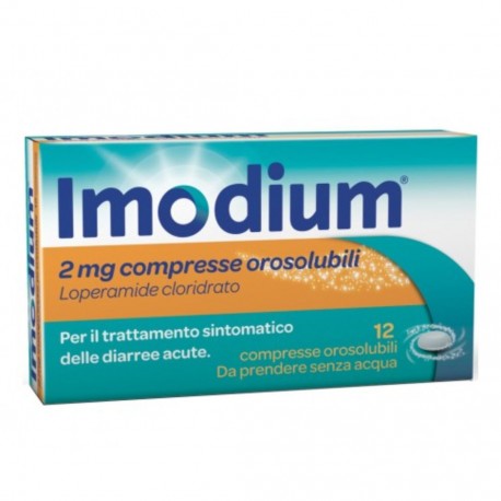 IMODIUM TRATTAMENTO SINTOMATICO DIARREE 2MG 12 CPR GMM