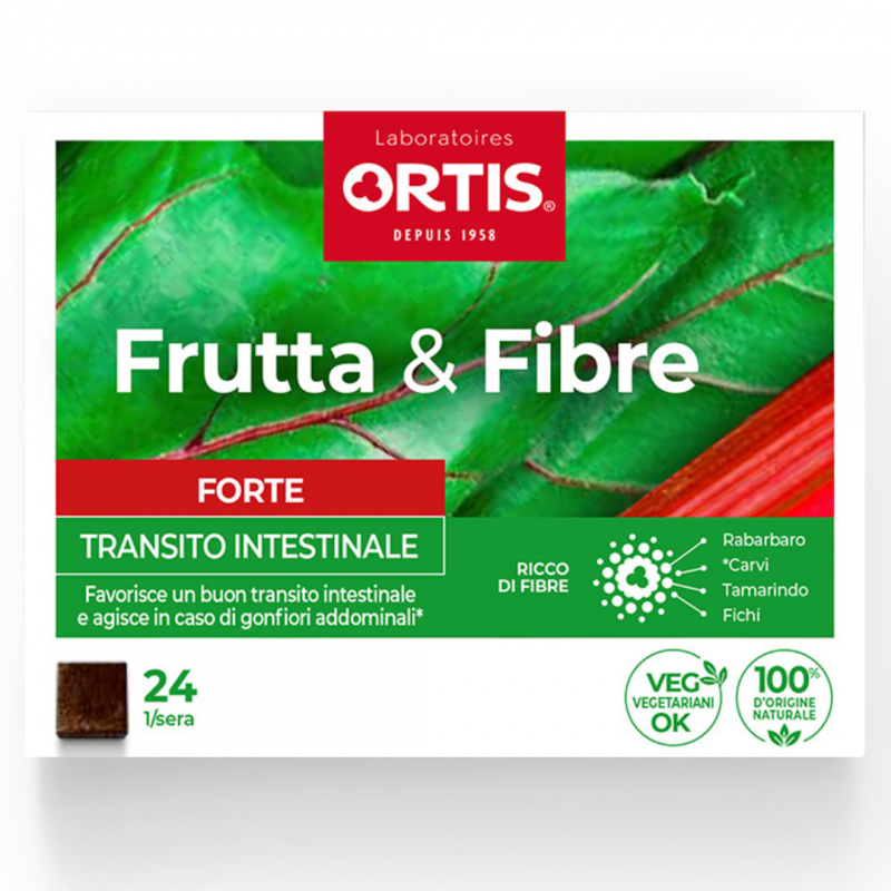 FRUTTA&FIBRE FORTE INTEGRATORE INTESTINO 24 CUBETTI