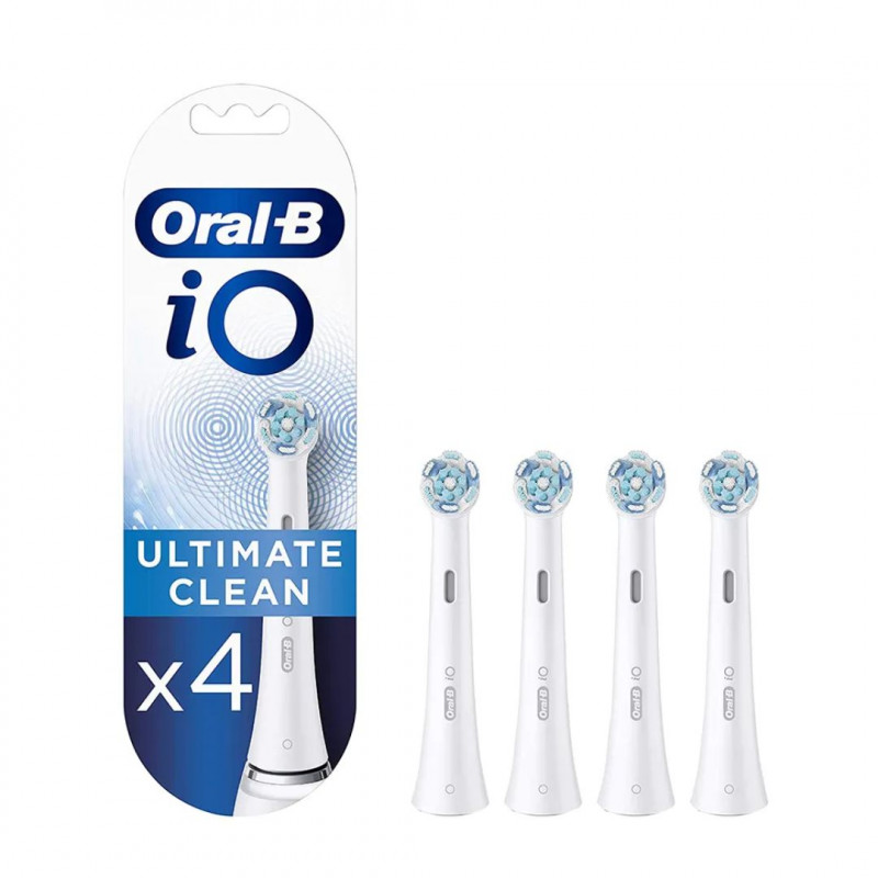 ORAL-B IO TESTINE DI RICAMBIO ULTIMATE CLEAN BIANCHE 4 PZ