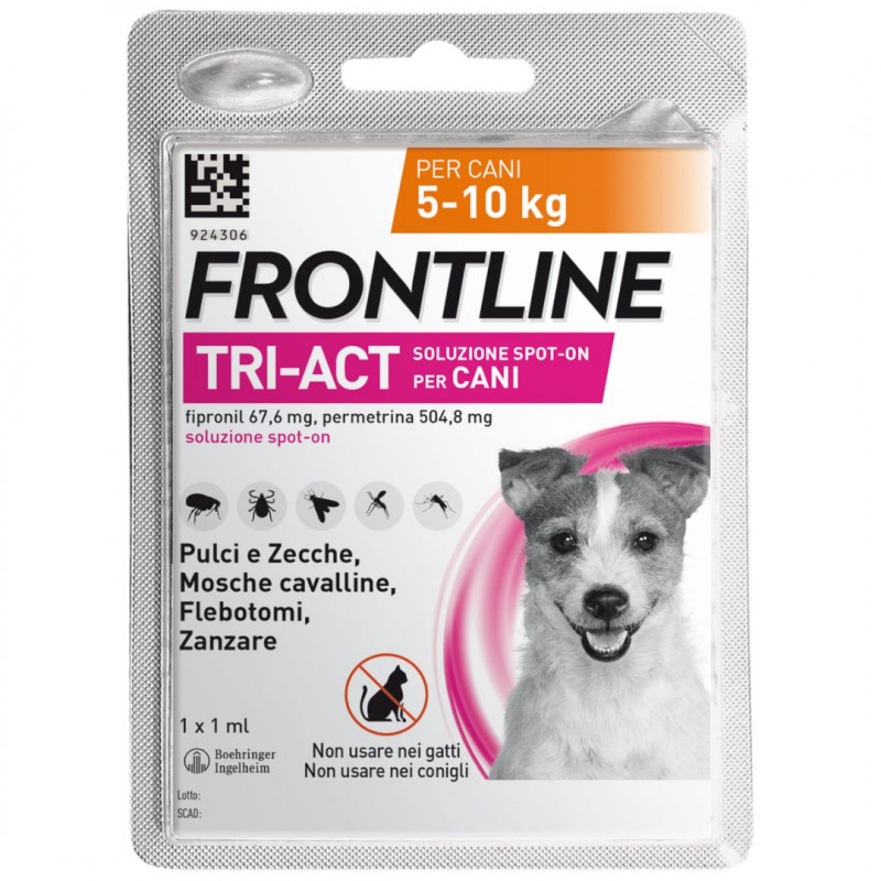 FRONTLINE TRI-ACT SPOT ON CANI 5-10 KG 1 PIPPETTA MONODOSE