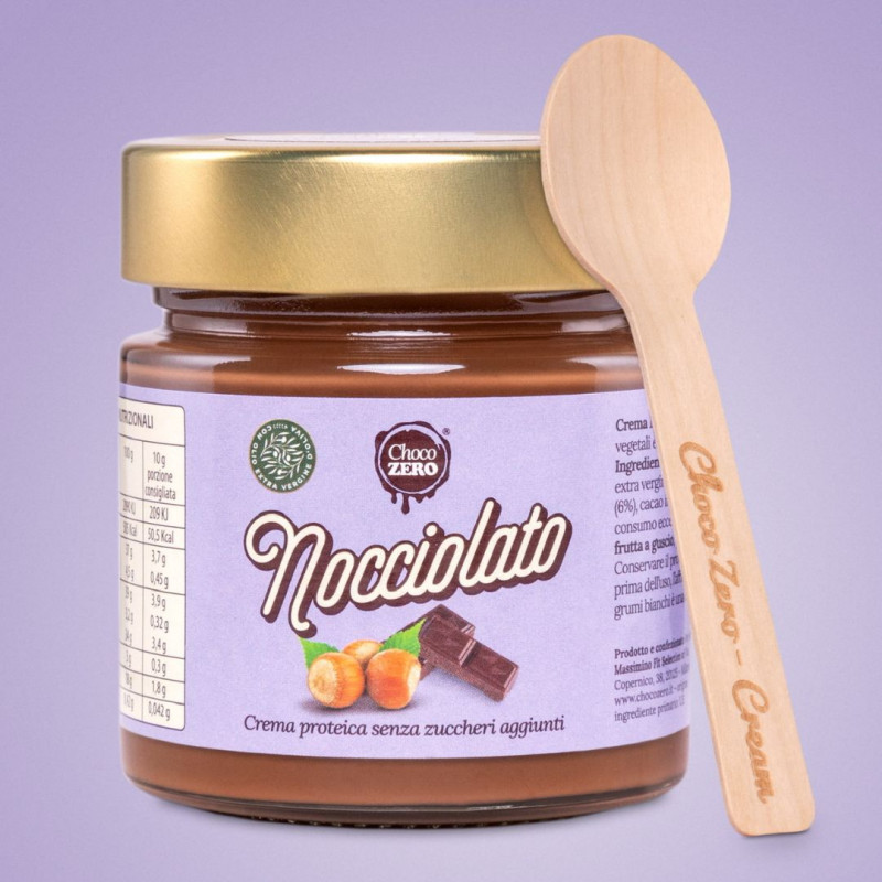 CREMA PROTEICA CHOCO ZERO NOCCIOLATO 34% 250G