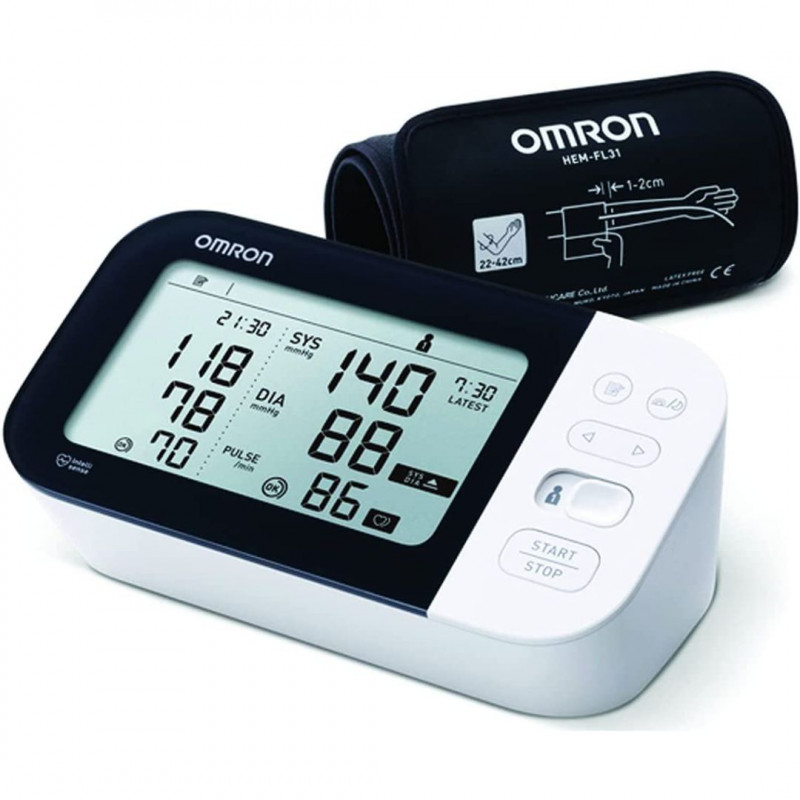OMRON M7 INTELLI IT MISURATORE DI PRESSIONE AUTOMATICO DA BRACCIO OMRON M7 INTELLI IT MISURATORE DI PRESSIONE AUTOMATICO DA BRACCIO