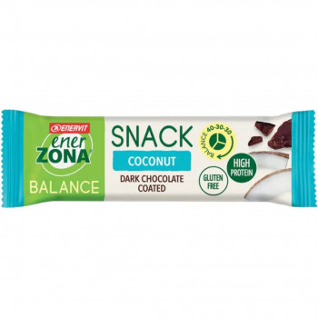 ENERZONA SNACK BARRETTA PROTEICA COCONUT FONDENTE E COCCO 33G