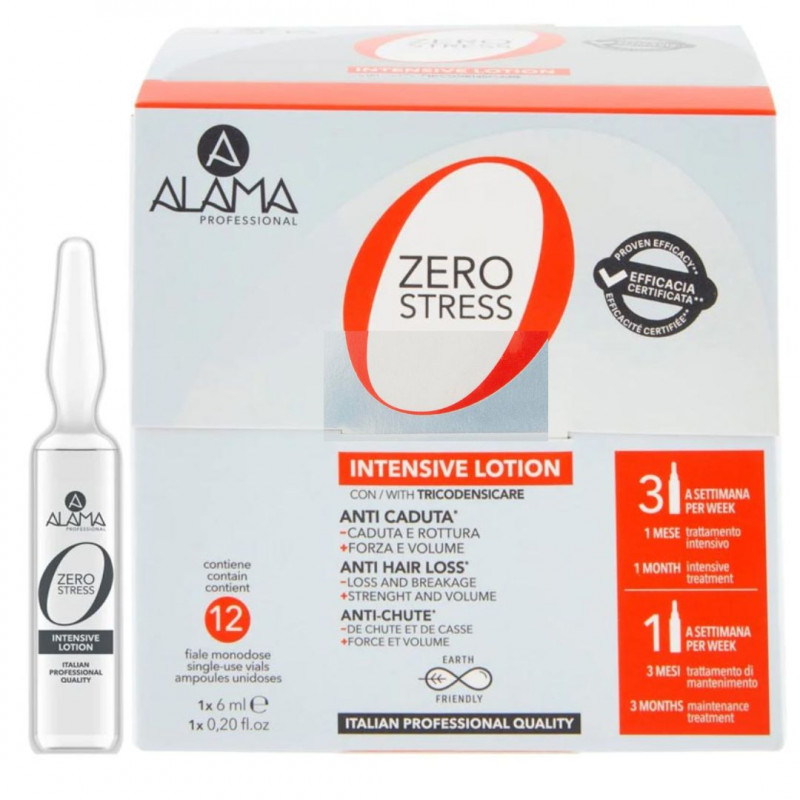 ALAMA ZERO STRESS LOZIONE ANTI CADUTA CAPELLI 12 FIALE