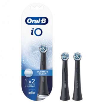 ORAL-B IO TESTINE DI RICAMBIO ULTIMATE CLEAN NERE 2 PEZZI