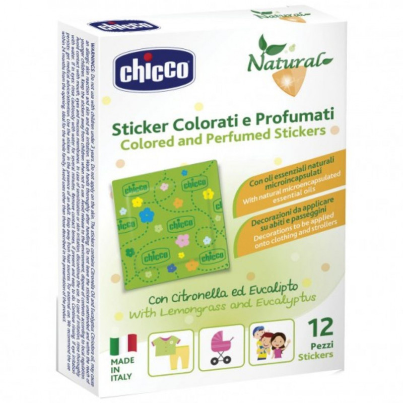 CHICCO NATURAL CEROTTI ANTIZANZARA CON CITRONELLA 36M+ 12PZ