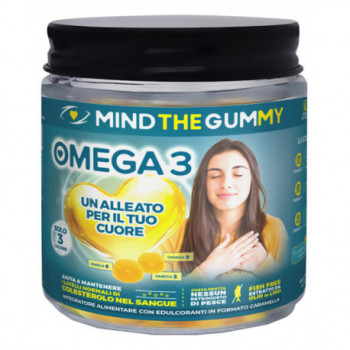 MIND THE GUMMY OMEGA3 30 PASTIGLIE GOMMOSE GUSTO MIX DI FRUTTA SENZA ZUCCHERO