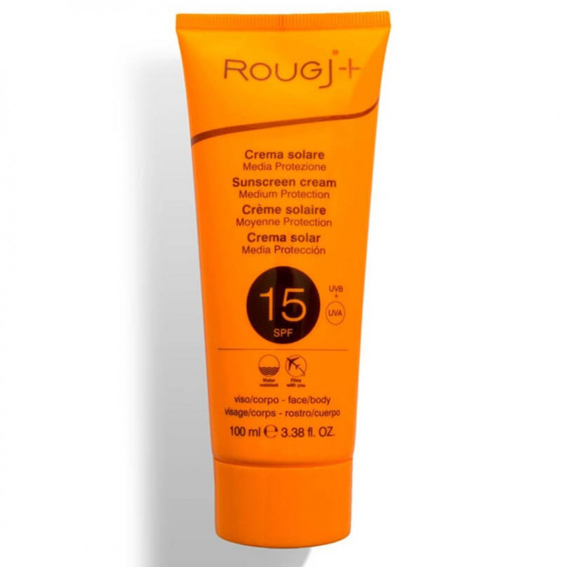 ROUGJ CREMA SOLARE SPF15 PROTEZIONE MEDIA VISO E CORPO 100ML