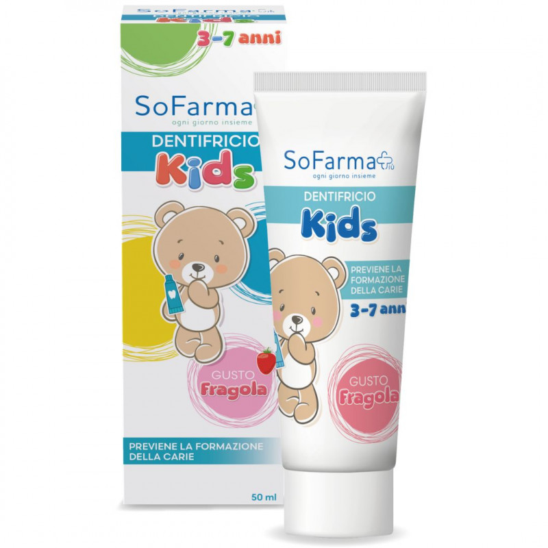 SOFARMAPIÙ DENTIFRICIO KIDSS GUSTO FRAGOLA 50ML