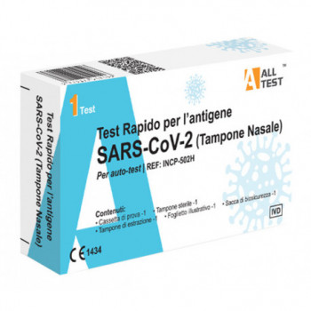 TEST ANTIGENICO RAPIDO COVID-19 ALLTEST AUTODIAGNOSTICO DETERMINAZIONE QUALITATIVA ANTIGENI SARS-COV-2 IN TAMPONI NASALI MEDIANT