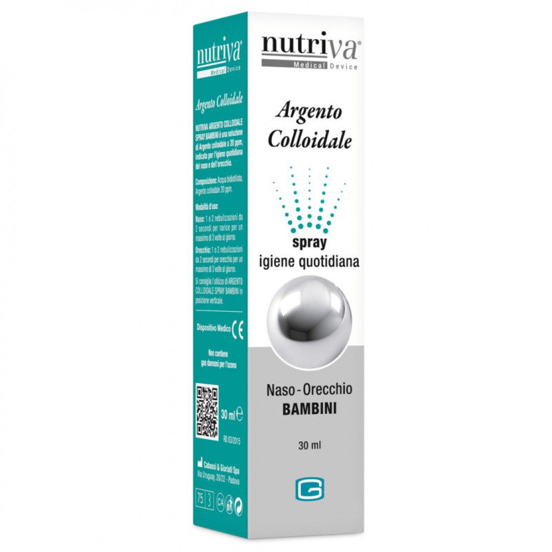 NUTRIVA ARGENTO COLLOIDALE SPRAY NASO ORECCHIE BAMBINI 30ML