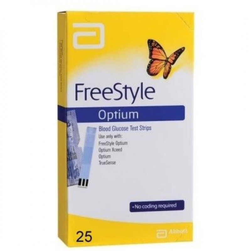 FREESTYLE OPTIUM STRISCE TEST GLICEMIA 25 PEZZI