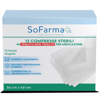 SOFARMAPIÙ COMPRESSE IN TNT 36X40 12PZ